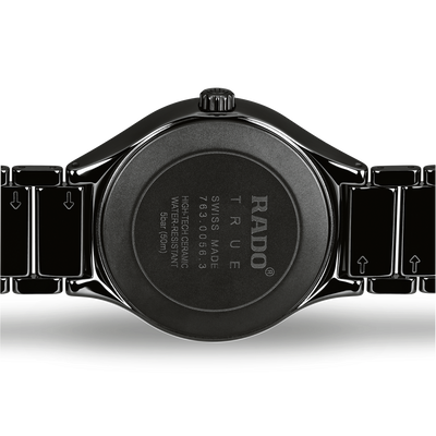 Rado True Black Dial Unisex 40mm
