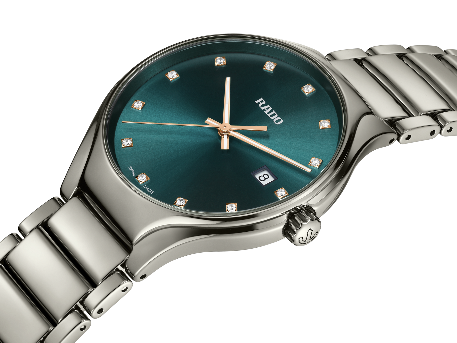 Rado True Round Diamonds Blue Dial Unisex 40mm