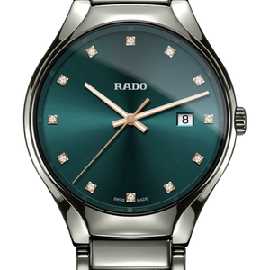 Rado True Round Diamonds Blue Dial Unisex 40mm