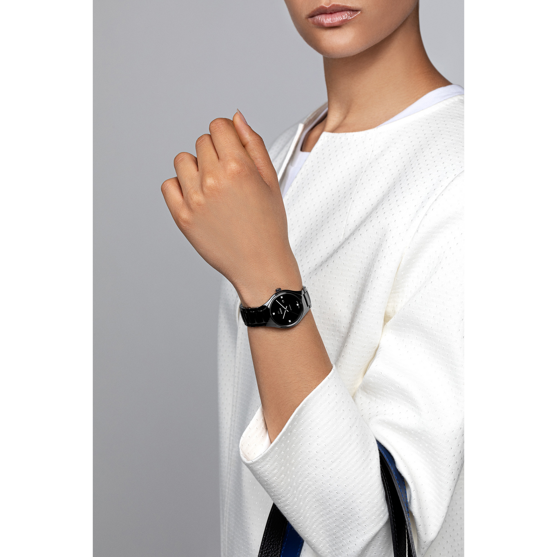 Rado True Black Dial Women 30mm