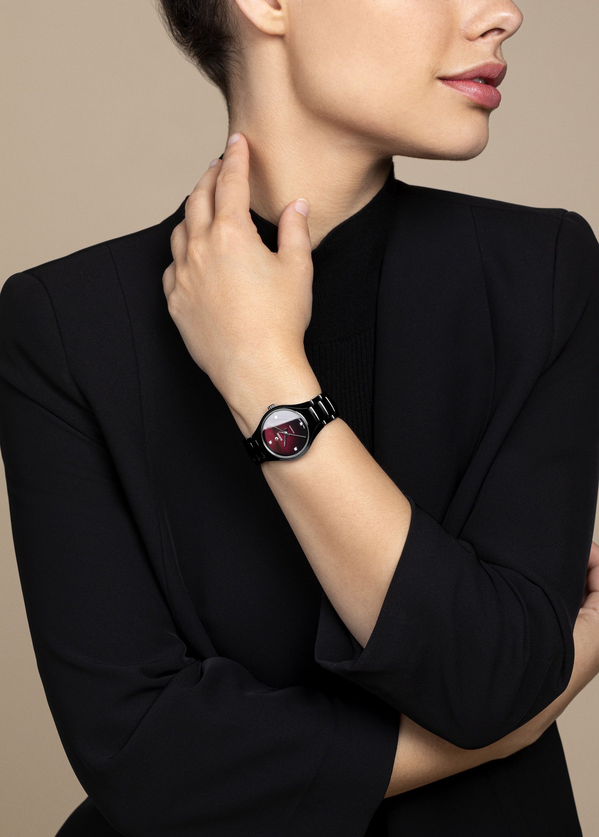 Rado True Red Dial Women 30mm