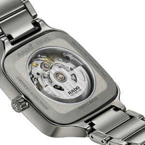 Rado True Square Automatic Open Heart Grey, Rose Gold Dial Unisex 38mm