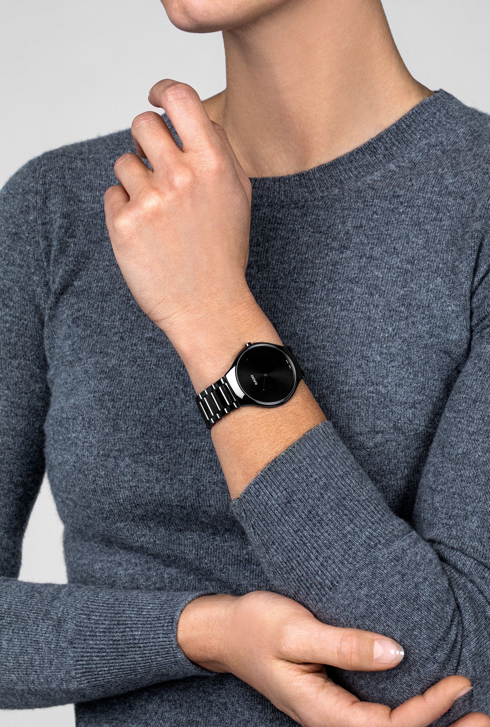 Rado True Black Dial Unisex 39mm