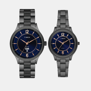 Empera Couple Quartz Blue Dial Analog Stainless Steel Watch TW00PR275