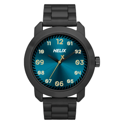 Helix Men Black Stainless Steel