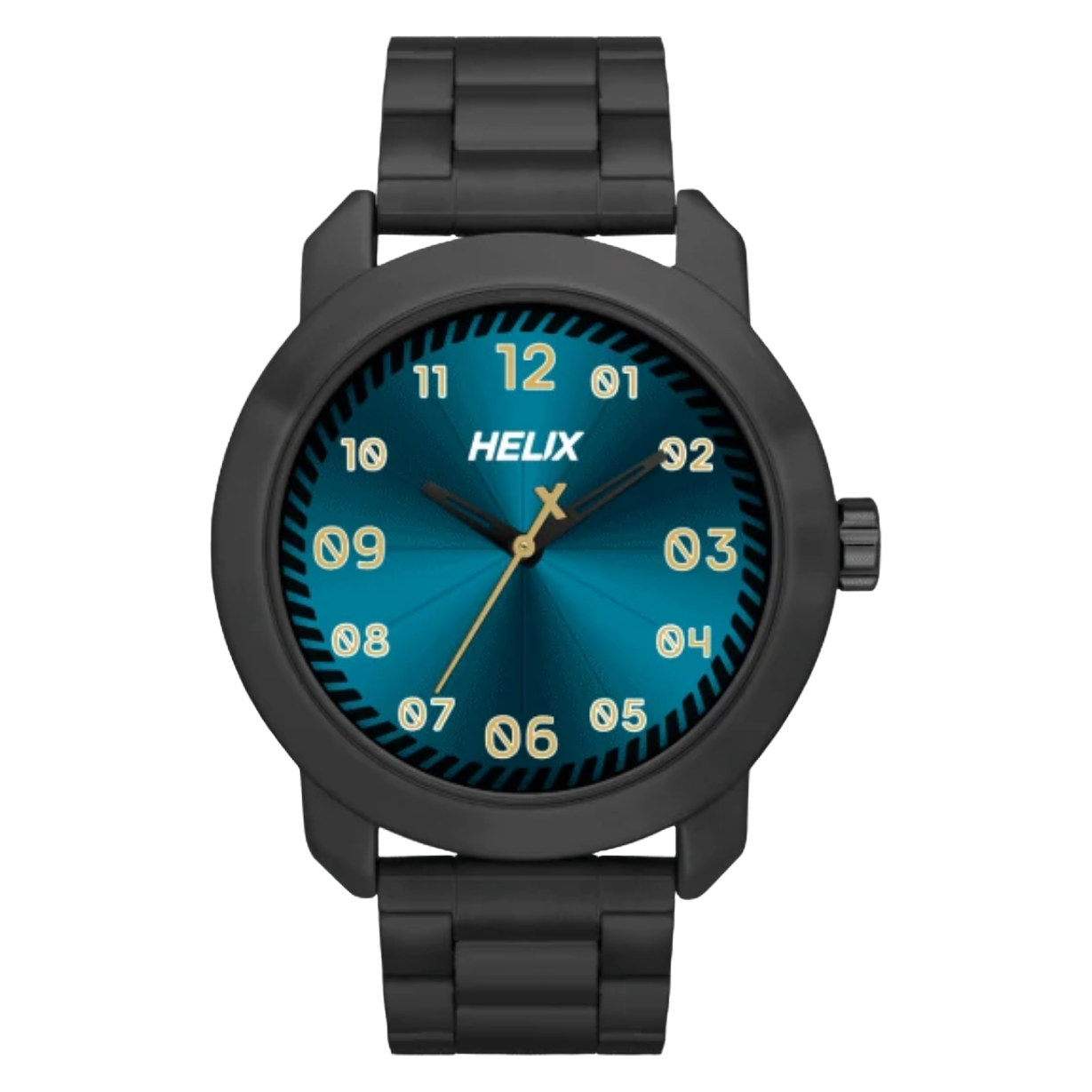 Helix Men Black Stainless Steel