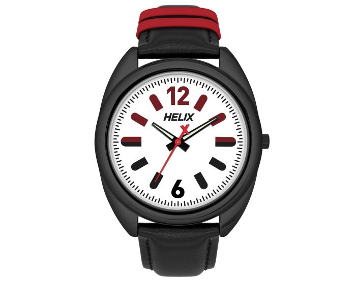 Helix Analog Black Leather