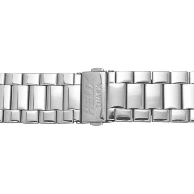 Helix Analog Men Silver Stainless Steel Strap