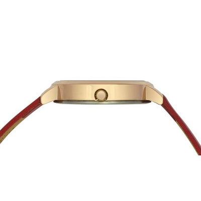 Helix Women Red Leather Strap