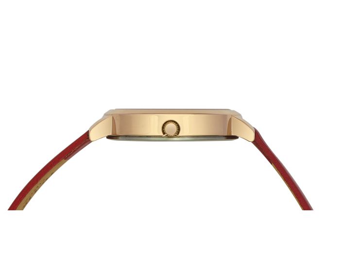 Helix Women Red Leather Strap