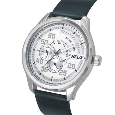 Helix Hustlers Blue Leather Strap