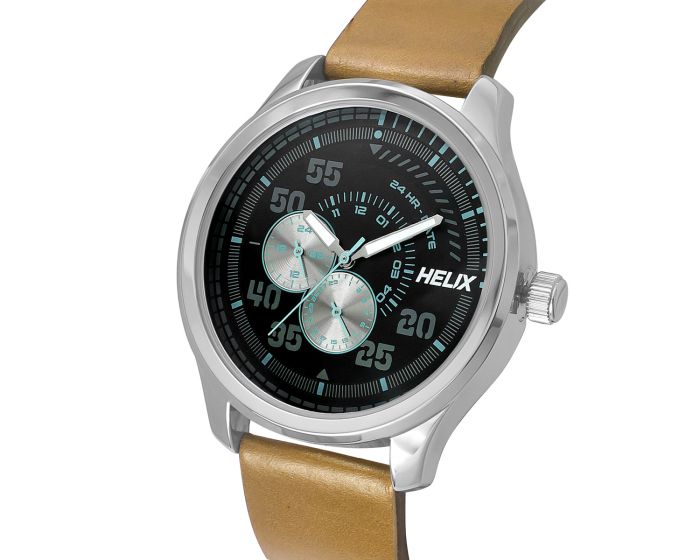 Helix Hustlers Brown Leather Strap
