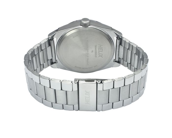 Helix Hustlers Silver Stainless Steel Bracelet