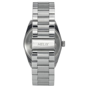 Helix Hustlers Silver Stainless Steel Bracelet