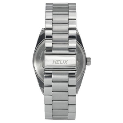 Helix Hustlers Silver Stainless Steel Bracelet