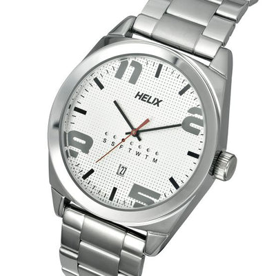 Helix Hustlers Silver Stainless Steel Bracelet
