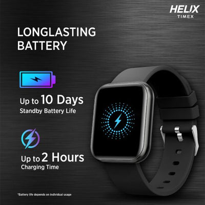 Helix Smart Metal Fit Black Silicone