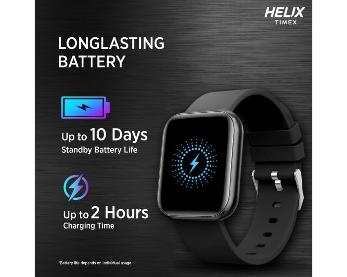 Helix Smart Metal Fit Black Silicone