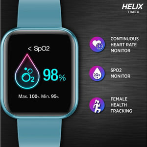 Helix Smart Metal Fit Blue Silicone