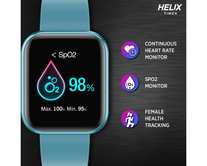 Helix Smart Metal Fit Blue Silicone