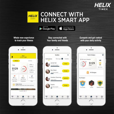 Helix Smart Metal Fit Blue Silicone
