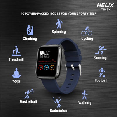 Helix Smart Metal Fit Black & Blue