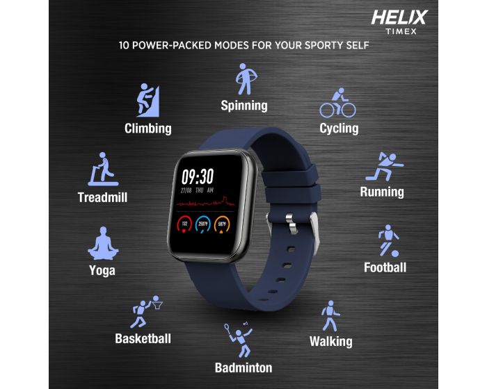 Helix Smart Metal Fit Black & Blue