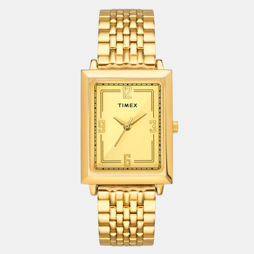 Classics Men Quartz Gold Dial Analog Stainless Steel Watch TW0TG6415