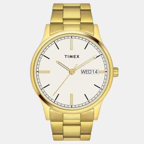 Classics Men Quartz White Dial Analog Stainless Steel Watch TW0TG8313