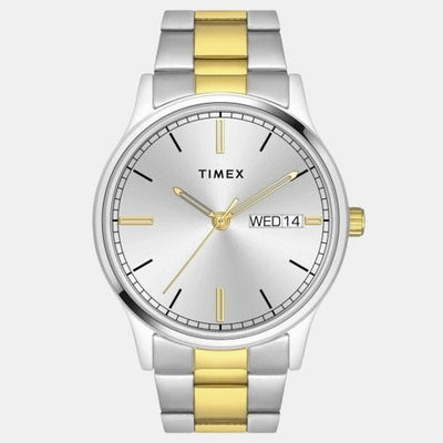 Classics Men Quartz White Dial Analog Stainless Steel Watch TW0TG8314