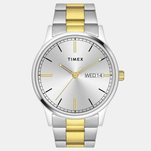 Classics Men Quartz White Dial Analog Stainless Steel Watch TW0TG8314