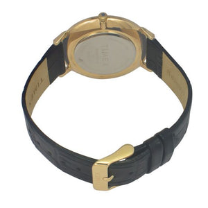 Fashion Men Quartz Black Dial Analog Leather Watch TWEG21901