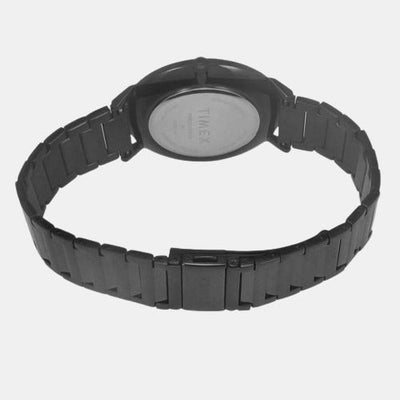 Fashion Men Quartz Black Dial Analog Stainless Steel Watch TWEG21906