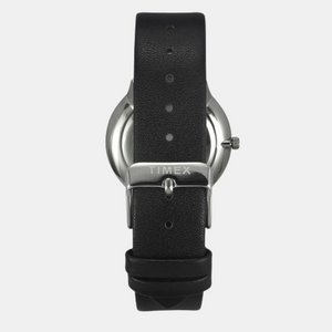 Fashion Men Quartz White Dial Analog Leather Watch TWEG22100
