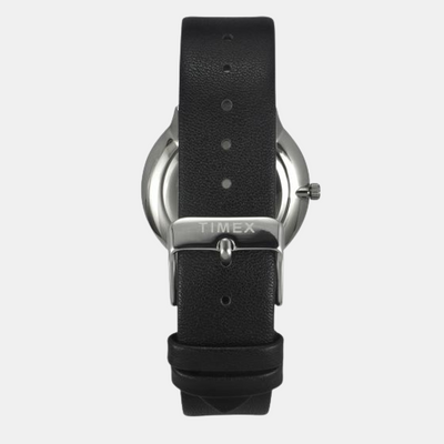 Fashion Men Quartz White Dial Analog Leather Watch TWEG22100