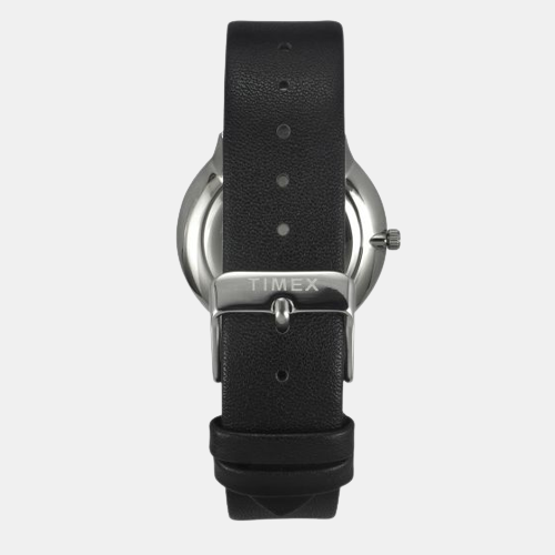 Fashion Men Quartz White Dial Analog Leather Watch TWEG22100
