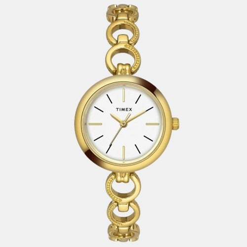 Classics Women Quartz White Dial Analog Stainless Steel Watch TWEL11433