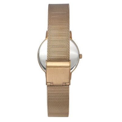Fashion Women Quartz Rose Gold Dial Analog Brass Watch TWEL15602