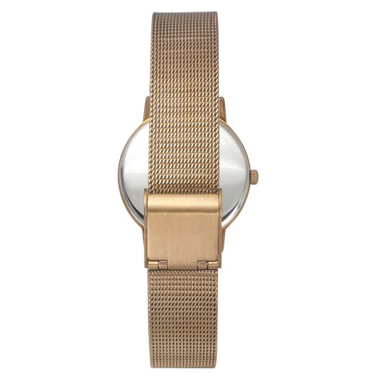 Fashion Women Quartz Rose Gold Dial Analog Brass Watch TWEL15602