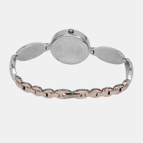 Fria Women Quartz Silver Dial Analog Stainless Steel Watch TWEL16301