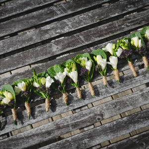 Fresh Green & Purple Organic Wedding