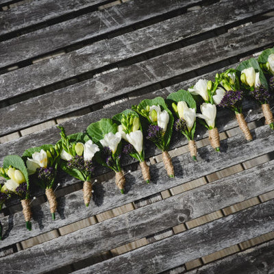 Fresh Green & Purple Organic Wedding