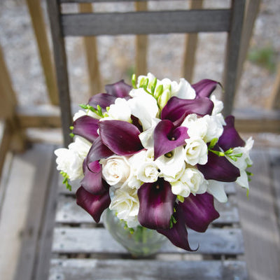 Fresh Green & Purple Organic Wedding