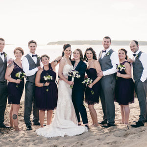 Fresh Green & Purple Organic Wedding