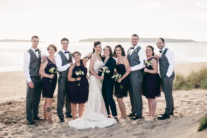 Fresh Green & Purple Organic Wedding