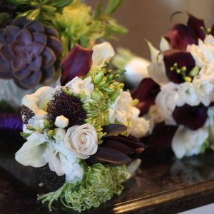 Fresh Green & Purple Organic Wedding