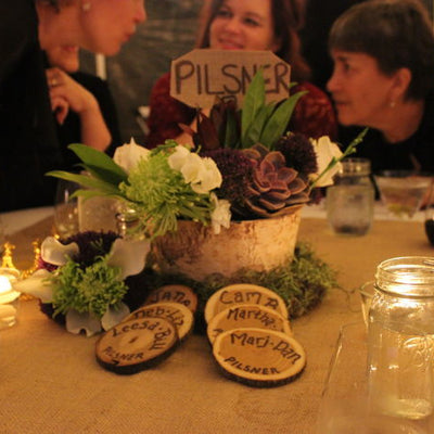 Fresh Green & Purple Organic Wedding
