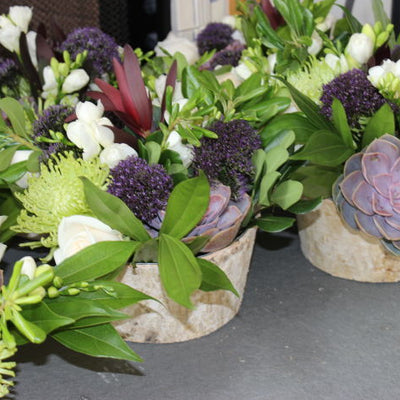 Fresh Green & Purple Organic Wedding