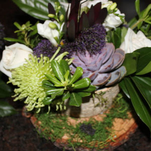 Fresh Green & Purple Organic Wedding