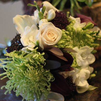 Fresh Green & Purple Organic Wedding
